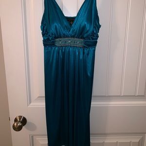 Turquoise mini dress